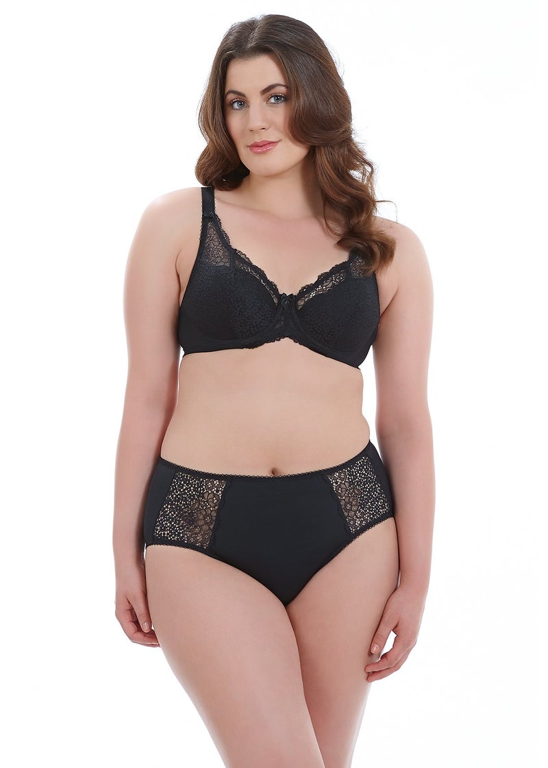 GODDESS Women's Plus-Size Michelle Stretch Lace Underwire Padded Banded Bra, Sand, 38C - Image 2